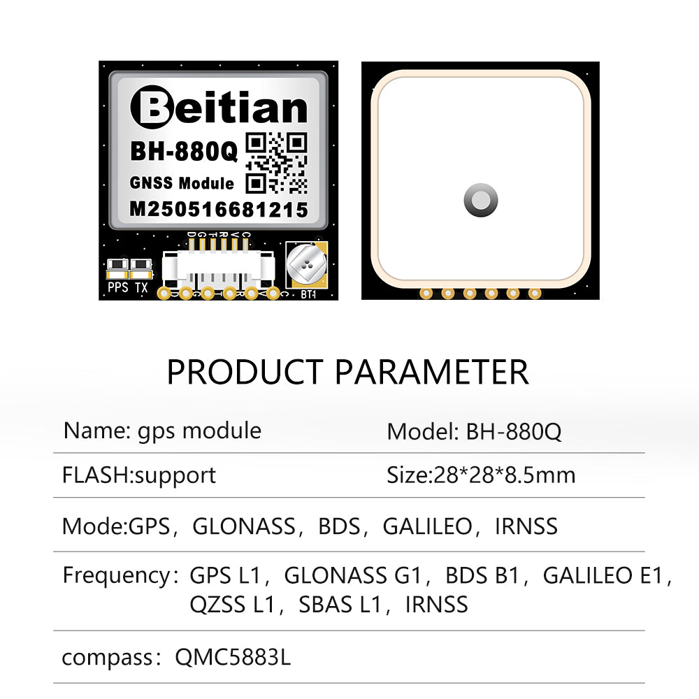 Beitian GPS module position FPV fix wing BH-182 222Q 252Q Beitian GPS module position FPV fix wing BH-182 222Q 252Q